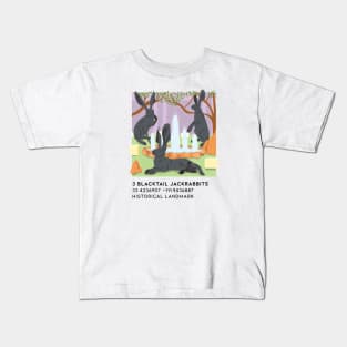 3 Blacktail Jackrabbits Kids T-Shirt